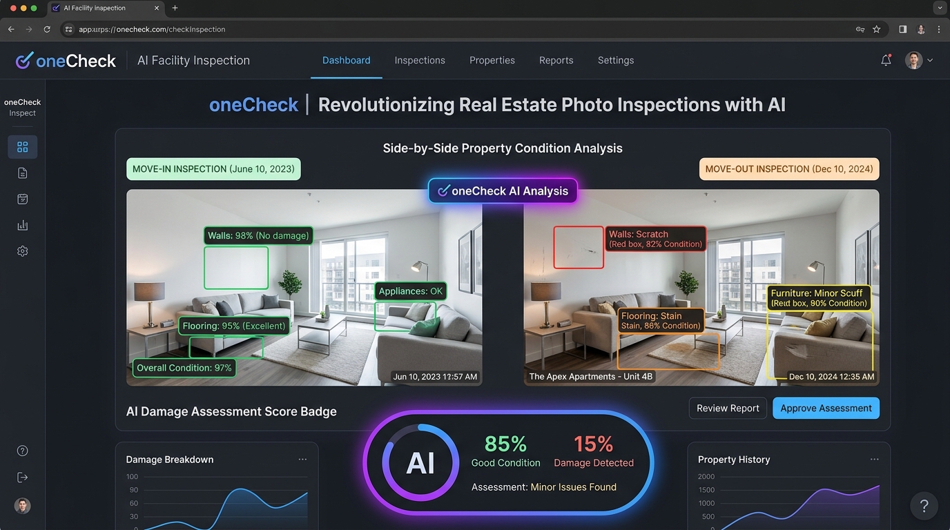rentexcel AI Facility Inspection Banner Mockup